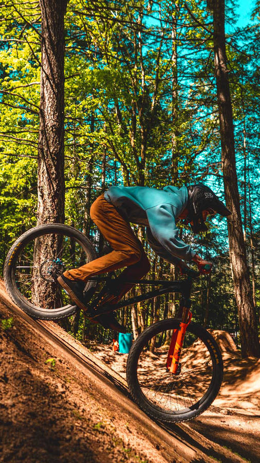Downhill 4k Mountain Bike Ride Wallpaper