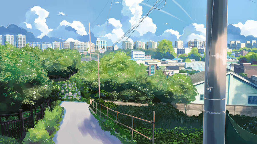 Download Anime City Wallpaper Wallpaper
