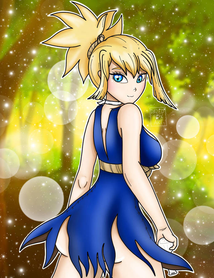 Dr. Stone Anime Characters In Action Wallpaper