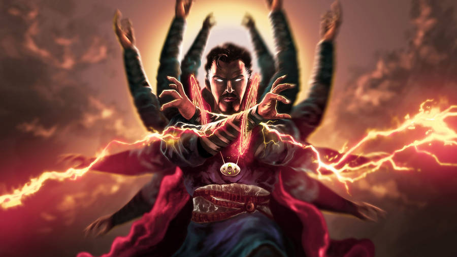 Dr Strange Many Arms Wallpaper