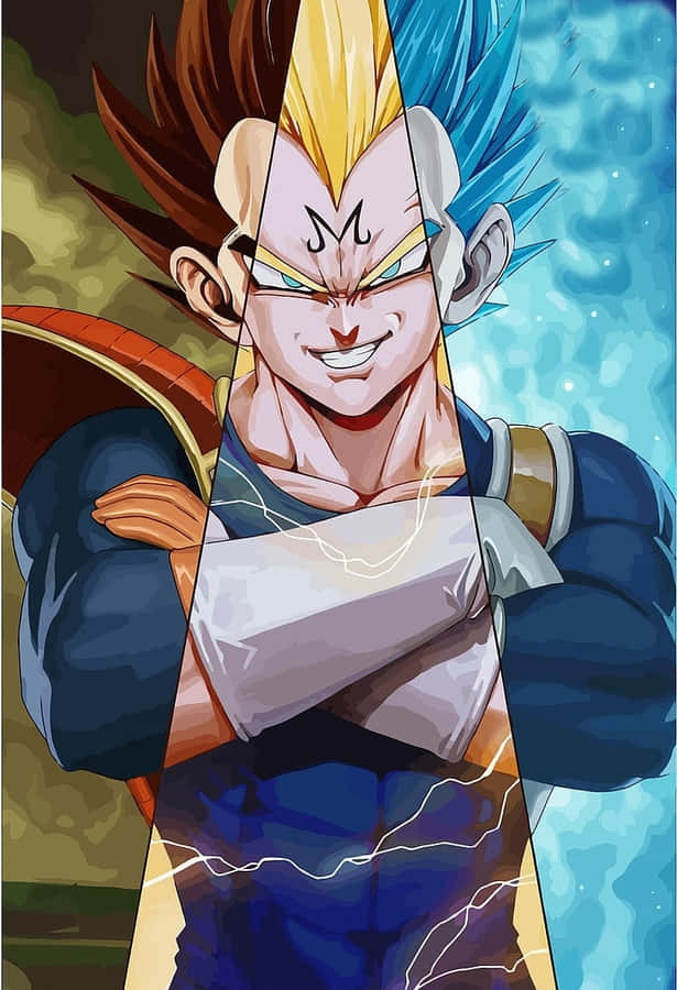 Dragon Ball Majin Vegeta Smile Transformation Wallpaper