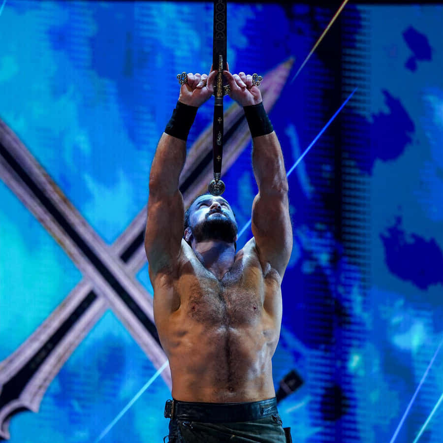 Drew Mcintyre: The Warrior In Battle Wallpaper