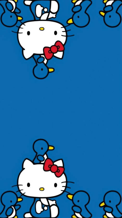 Ducks And Hello Kitty Aesthetic Wallpaper