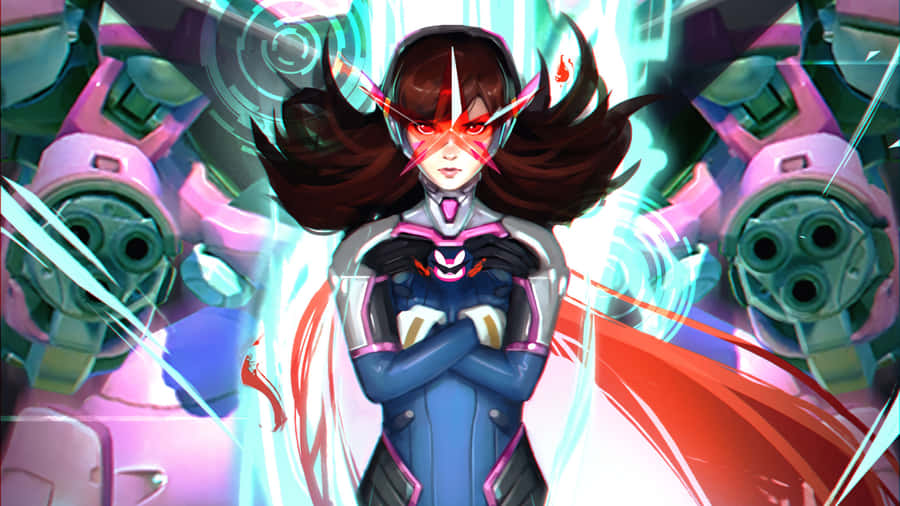 Dva - All-star Champion Of The Overwatch League Wallpaper