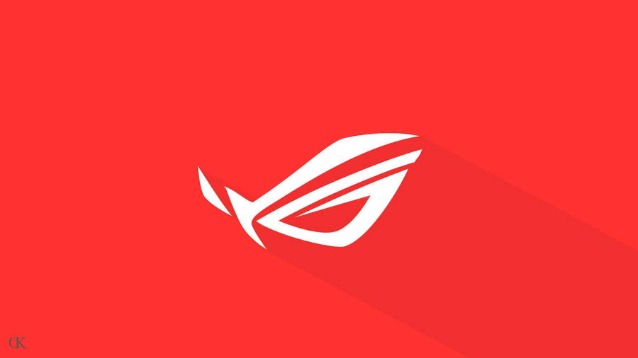 Dynamic Red And White Rog Wallpaper. Wallpaper