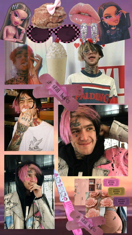 E-girl Aesthetic Lil Peep Collage Wallpaper