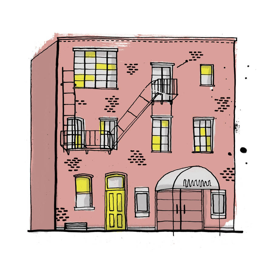 Ed Edd Eddy Pink Building Wallpaper