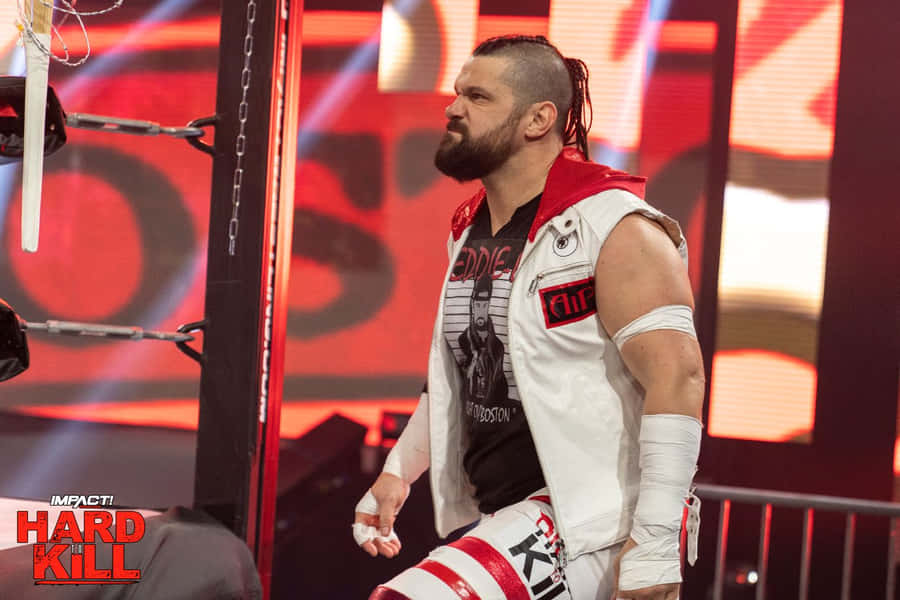 Eddie Edwards In Full Battle Gear Wallpaper