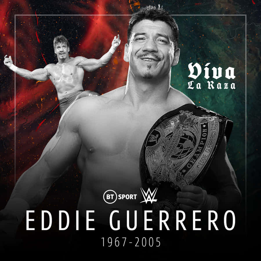 Eddie Guerrero Graphic Art Viva La Raza Wallpaper