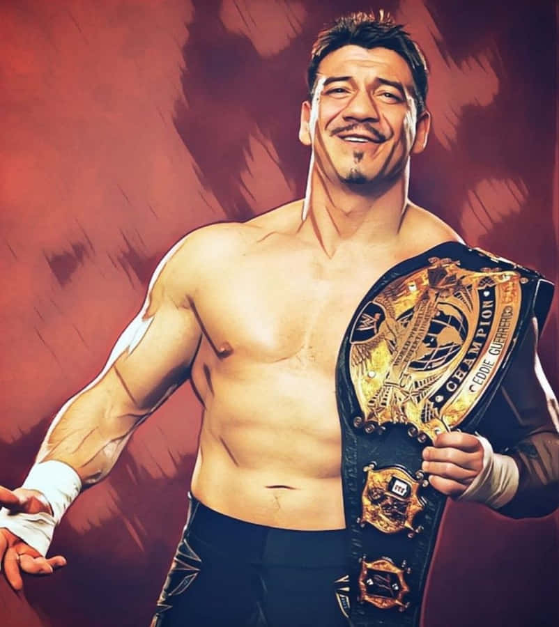 Eddie Guerrero Wrestler Fanart Painting Belt Wallpaper