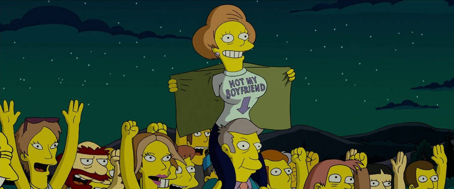 Edna Krabappel Simpsons Movie Wallpaper