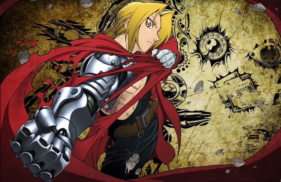Edward Elric, Fullmetal Alchemist, Determined Stance Wallpaper