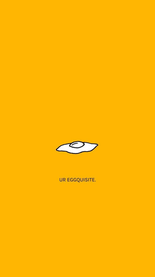 Eggquisite In Cute Yellow Background Wallpaper