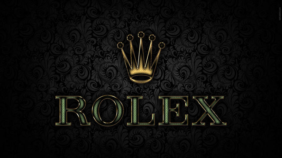 Elegant 3d Rolex Logo Wallpaper