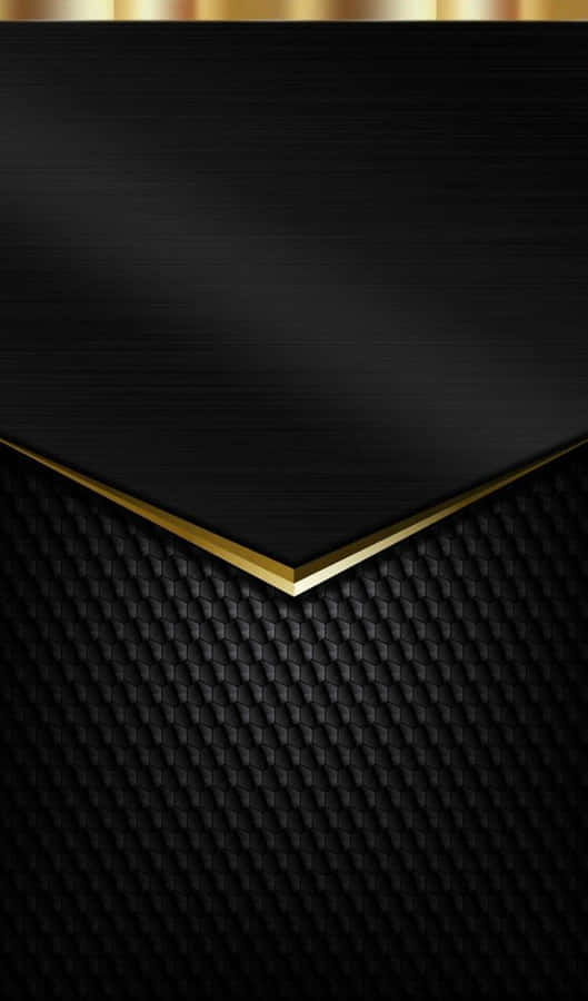 Elegant Black And Gold Patterned Texture Wallpaper