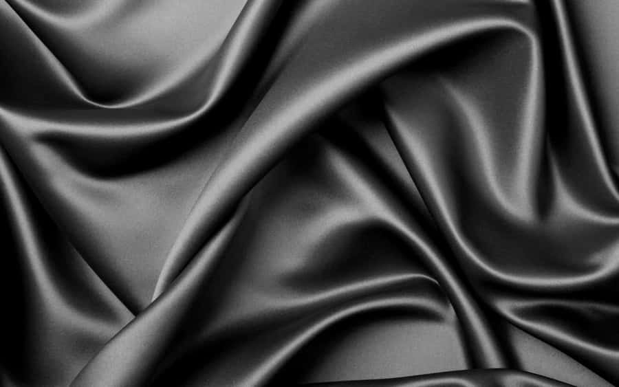 Elegant Black Silk Texture Wallpaper
