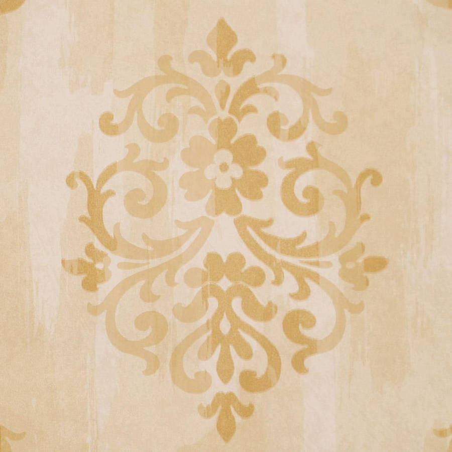 Elegant Floral Cream Wallpaper