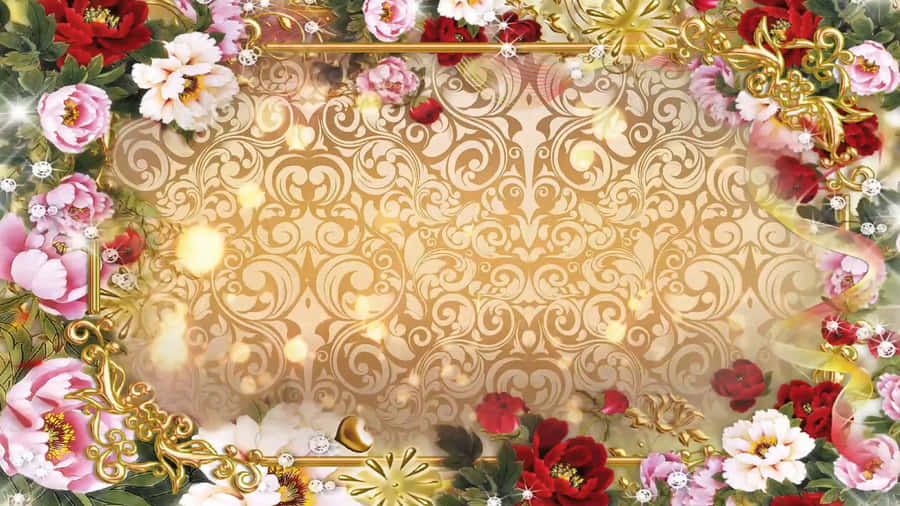 Elegant Floral Wedding Background Wallpaper