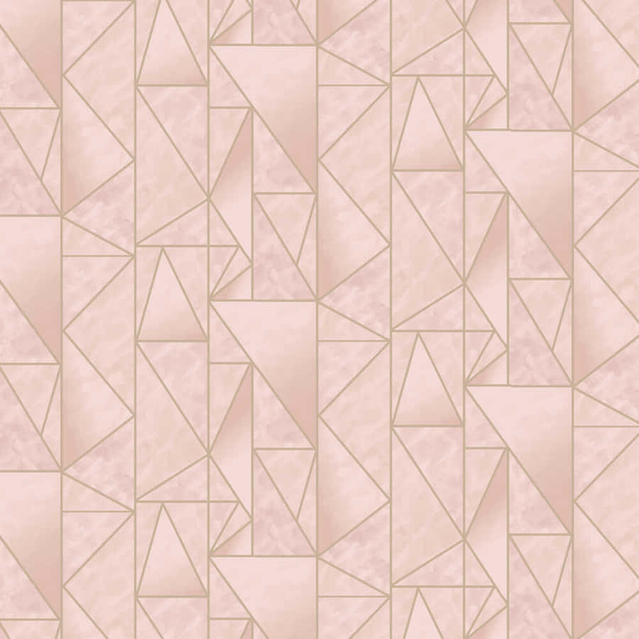 Elegant Light Pink And Gold Design Wallpaper