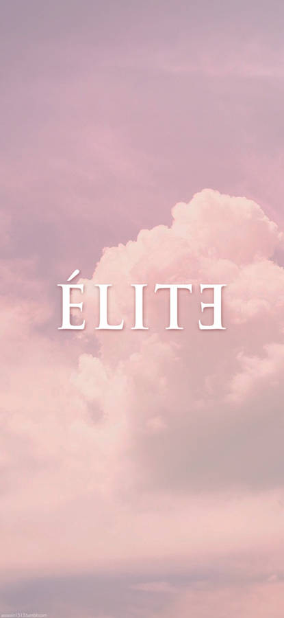 Elite Netflix Series: Prominent Cast Against A Vivid Pink Sky Wallpaper
