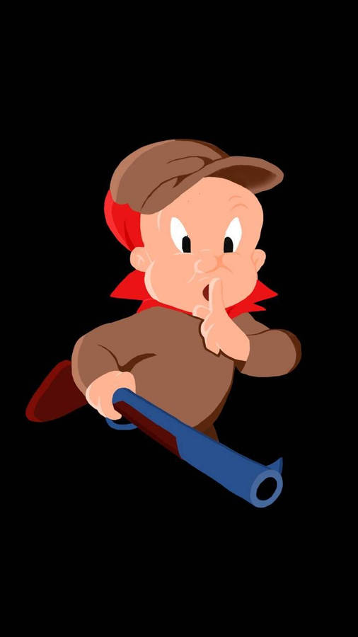Elmer Fudd Commanding Silence Wallpaper
