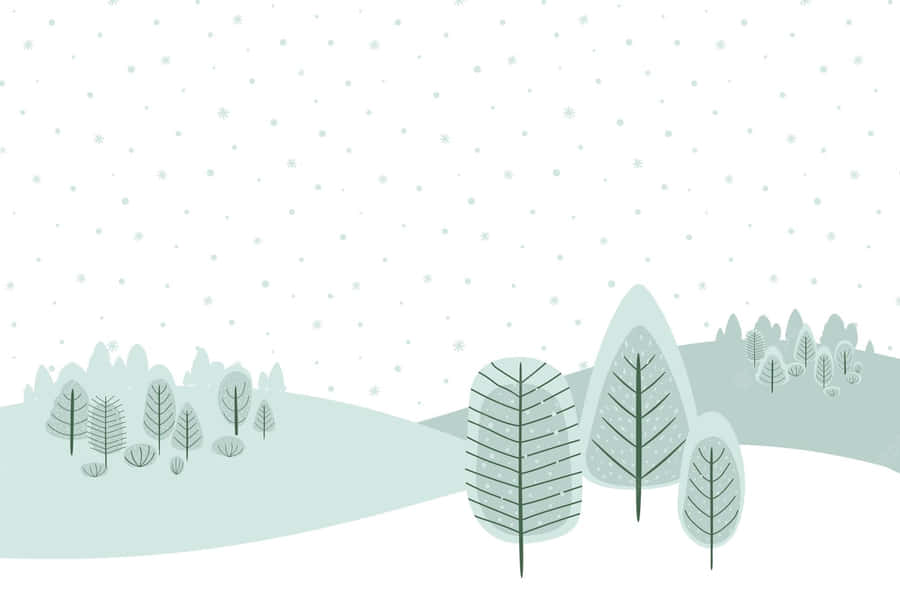 Embrace The Calmness Of Winter Wallpaper