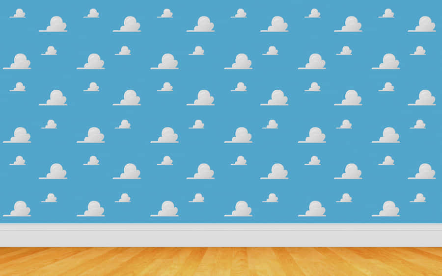 Embrace The Joy Of Childhood With Toy Story Cloud Wallpaper