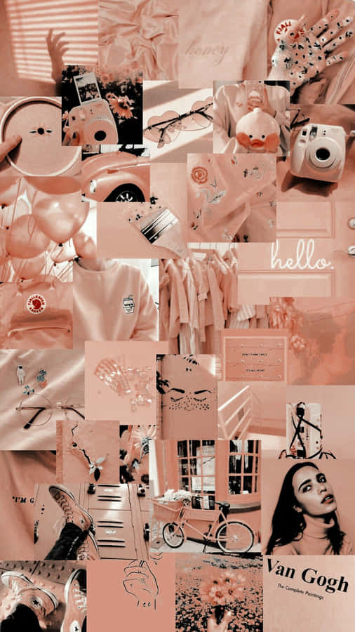 Embrace Your Style With Pastel Brown Egirl Aesthetic Wallpaper