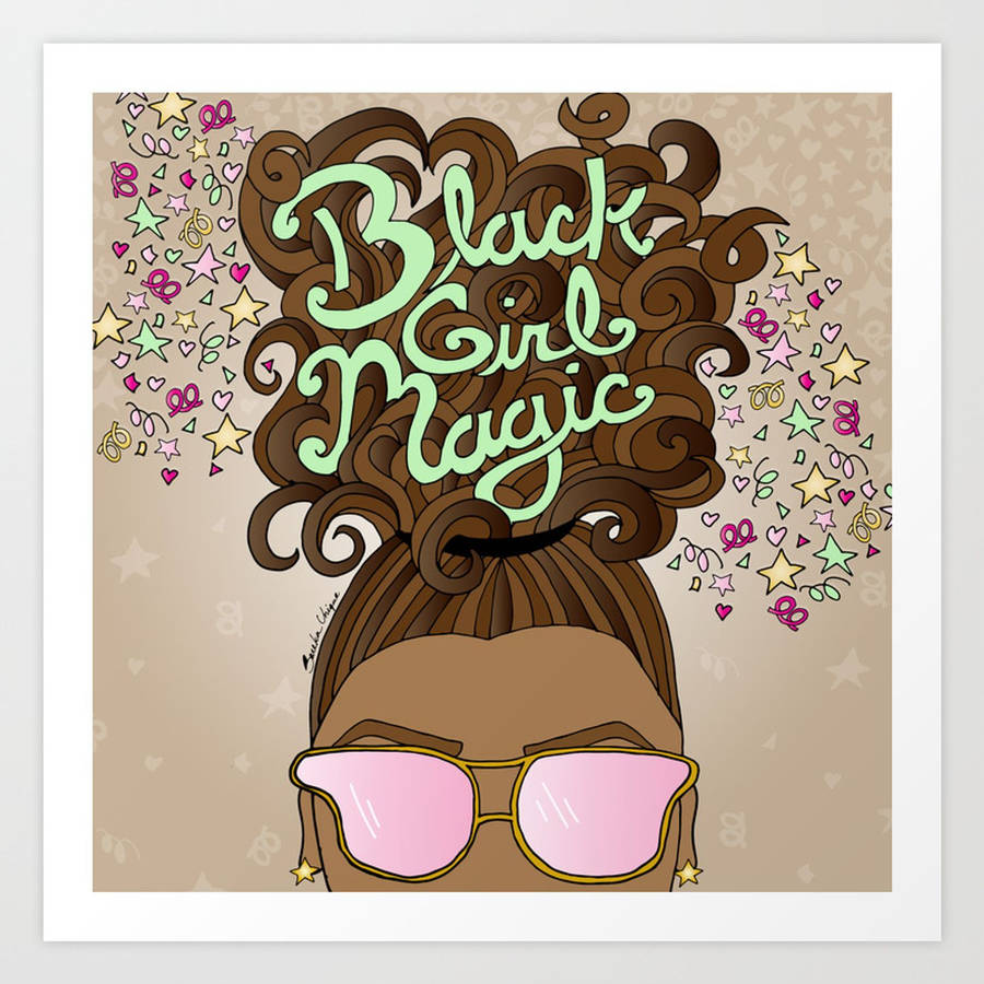 Embracing The Magic Of Black Girl Hair Wallpaper