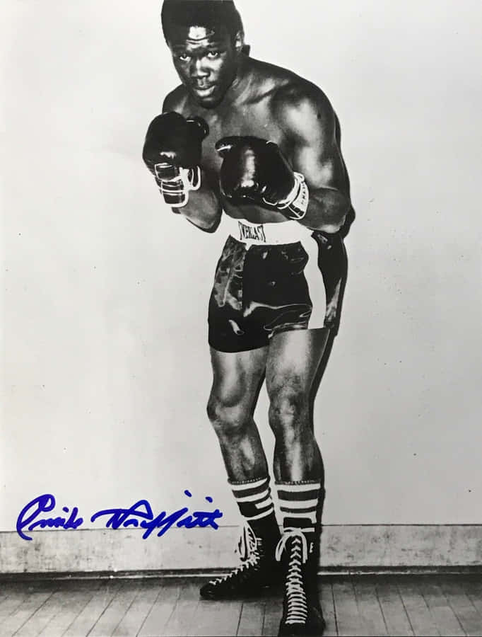 Emile Griffith Blue Signature Wallpaper