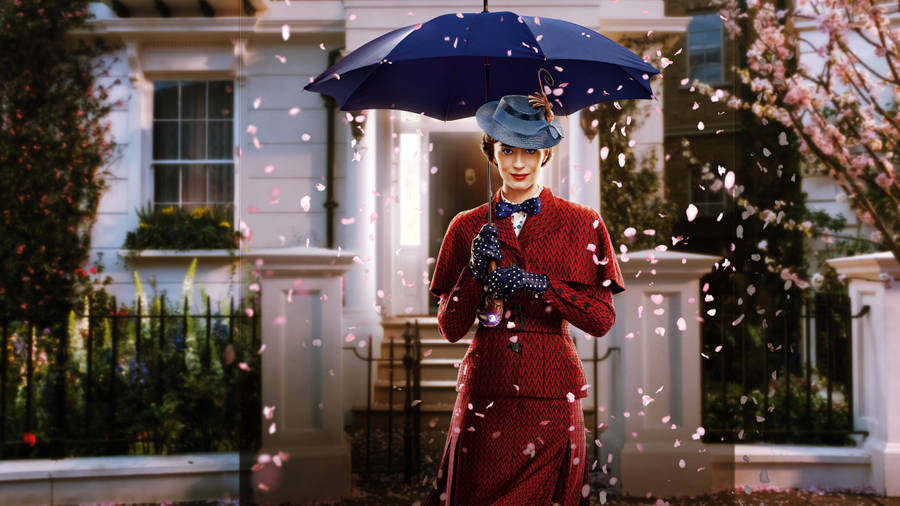 Emily Blunt As Mary Poppins Wallpaper
