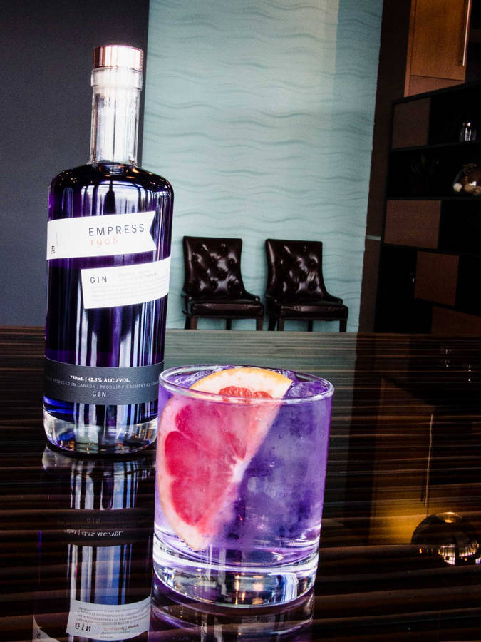 Empress 1908 Gin And Tonic With Grapefruit Wallpaper