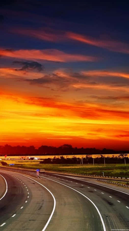 Empty Road Nature Android Hd Wallpaper