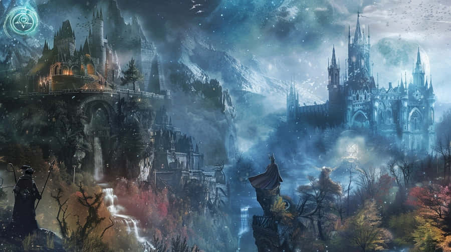 Enchanted_ Mountain_ Kingdom Wallpaper