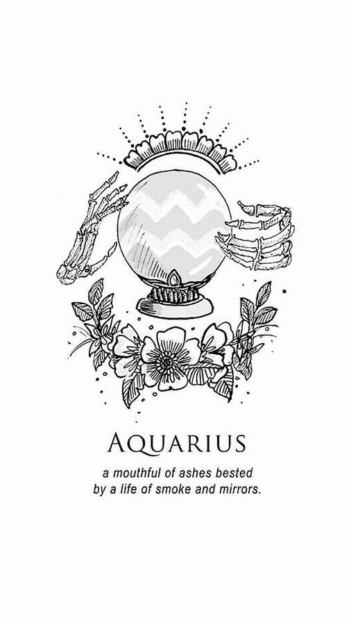 Enchanting Aquarius Crystal Ball Wallpaper