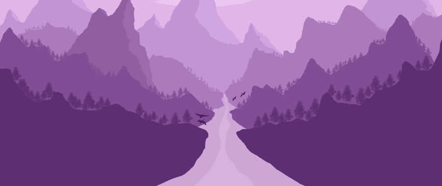 Engage In The Beauty Of Minimalism With A Dreamy Purple Aesthetic Wallpaper