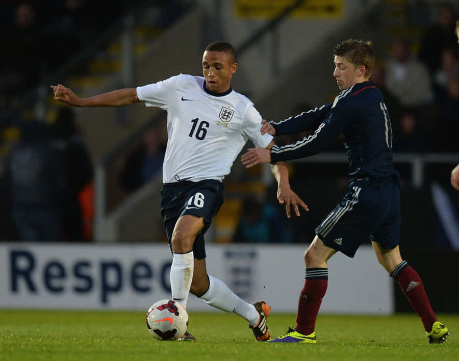 Englandvs Scotland Youth Football Match Wallpaper