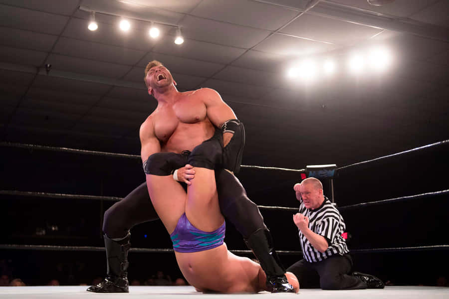 English Professional Wrestler Nick Aldis Boston Crab Wallpaper