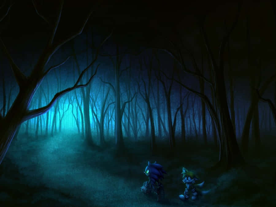 Enigmatic Dark Teal Abstract Wallpaper