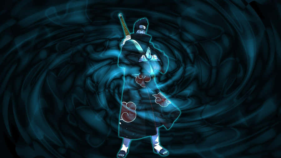 Enigmatic Warrior Kisame In Action. Wallpaper