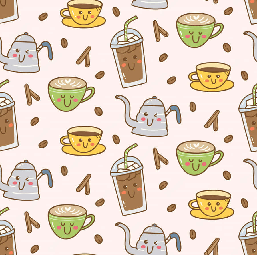 Enjoy A Cozy Cup Of Coffee Wallpaper