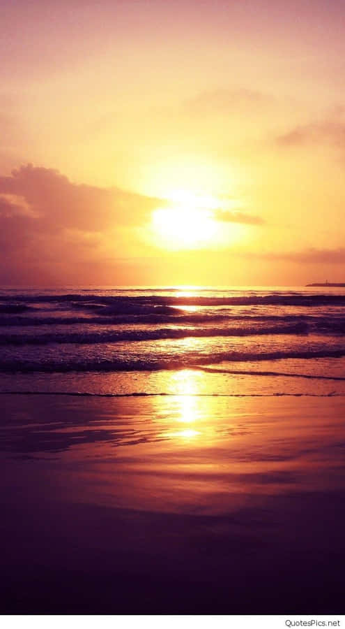 Enjoy A Magnificent Sunset While Mediating Against The Backdrop Of Beautiful Sandy Beach. Wallpaper