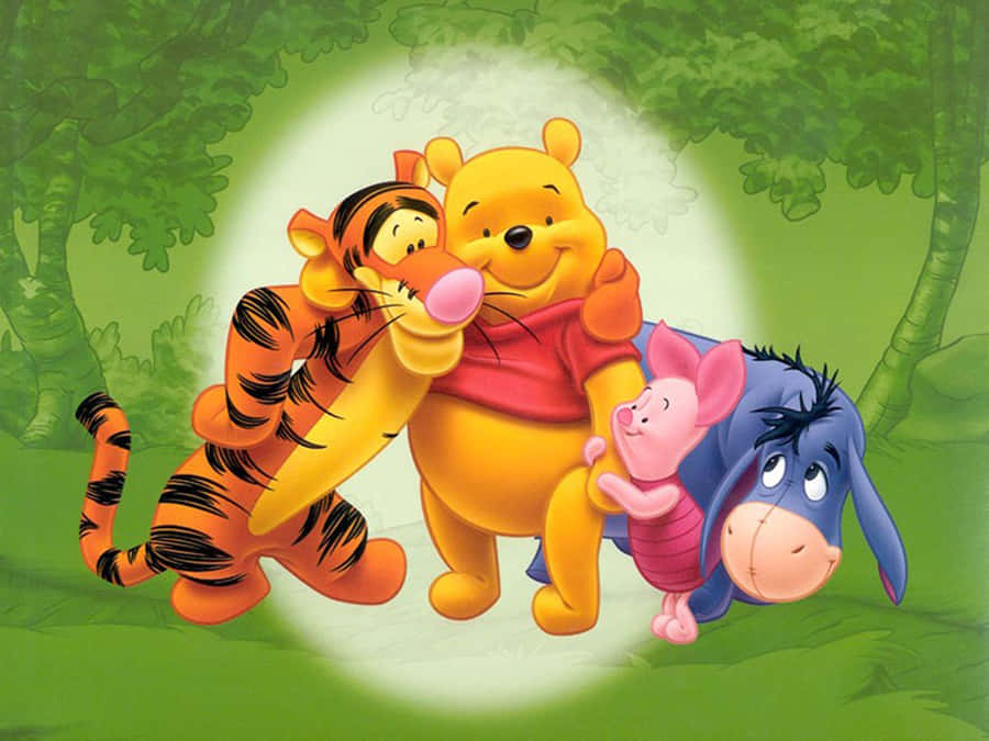 Enjoy A Peaceful Day In The Forest With The Beloved Winnie The Pooh. Wallpaper
