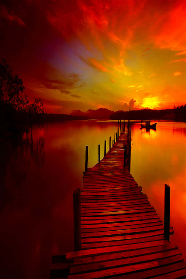 Enjoy A Phone View Of The Beautiful Travel Destination. Wallpaper