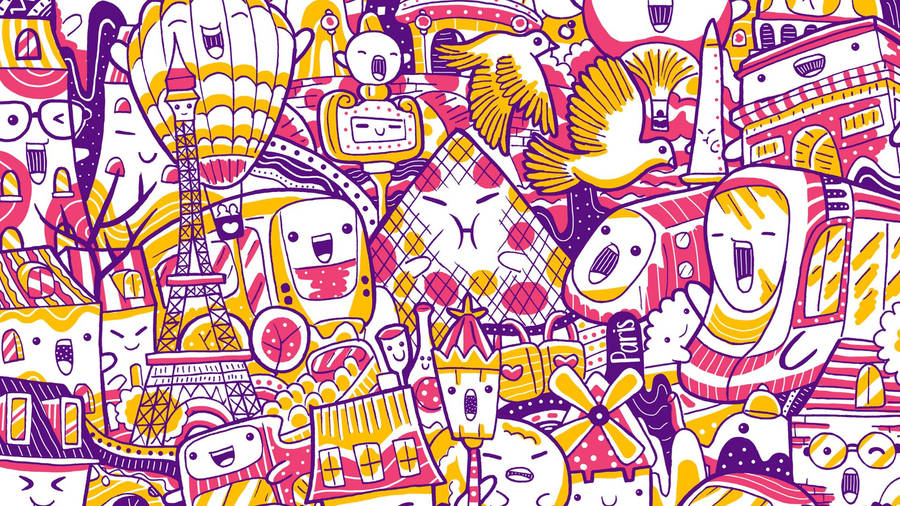 Enjoy An Immersive Kidcore Desktop Experience Wallpaper