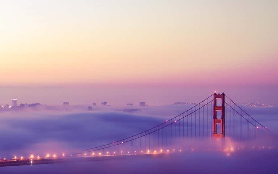 Enjoy Life In San Francisco On-the-go With A Laptop Wallpaper