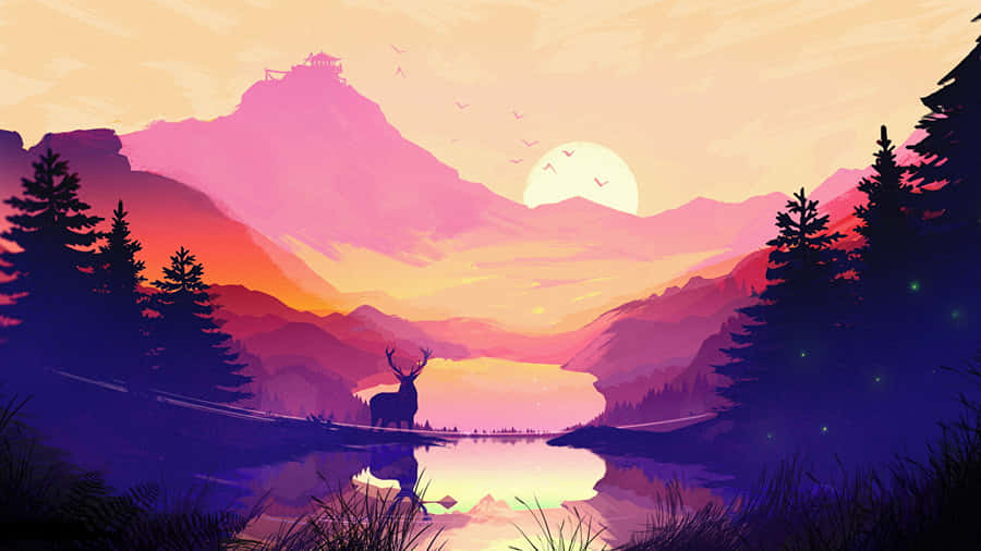 Enjoy Nature's Beauty With This 1366x768 Hd Desktop Wallpaper