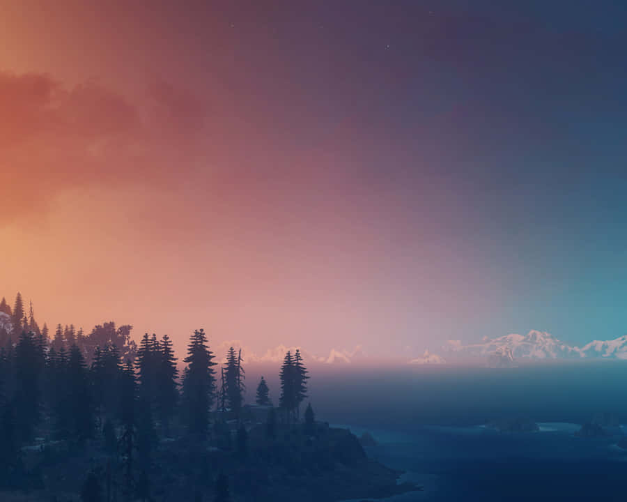 Enjoy The Beauty Of Nature's Sunset Wallpaper