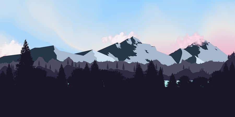 Enjoy The Beauty Of The Winter Season With Minimalism. Wallpaper