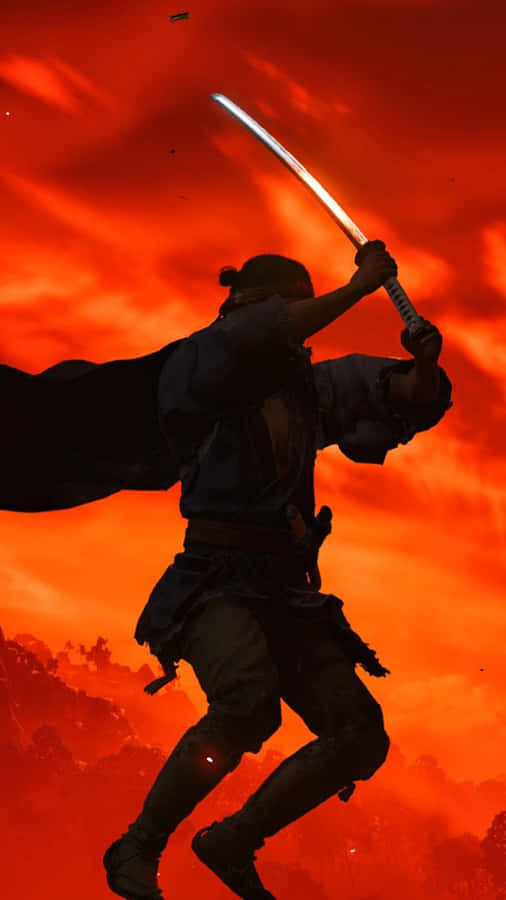 Enjoy The Breathtaking Visuals Of Ghost Of Tsushima On Your Iphone! Wallpaper